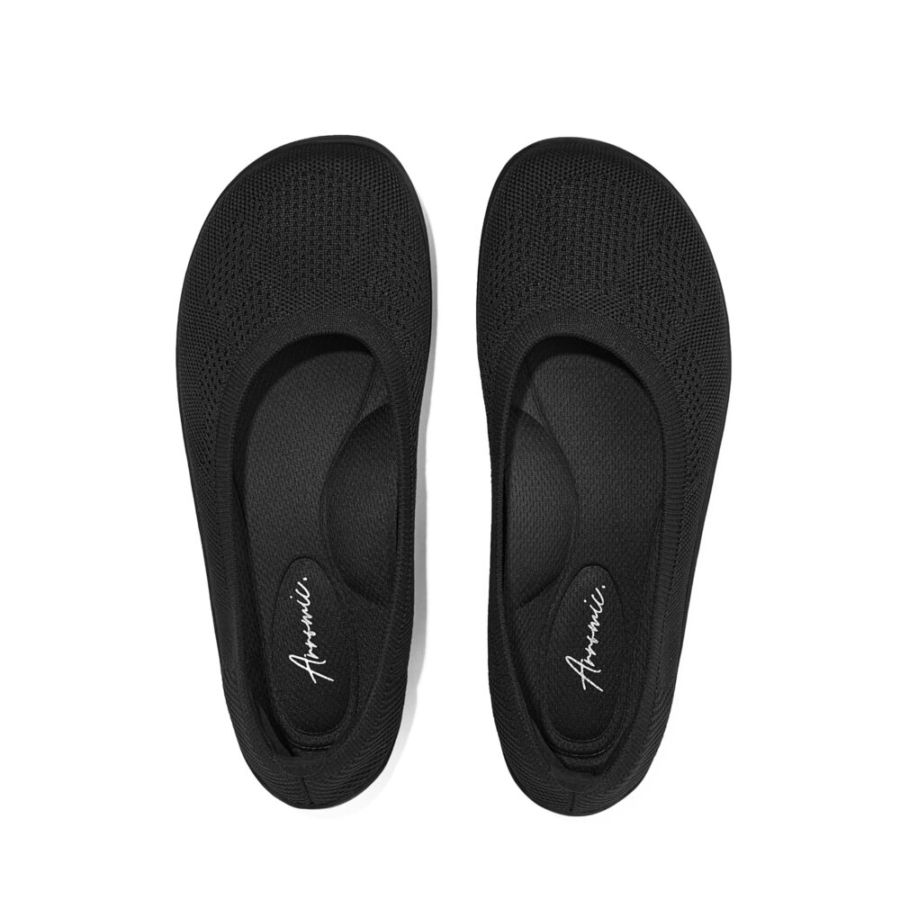 ARROMIC WIDE TOE BOX FLATS COMFORTABLE WOMEN FLATS SHOES KNIT DRESSY BALLET FLAT